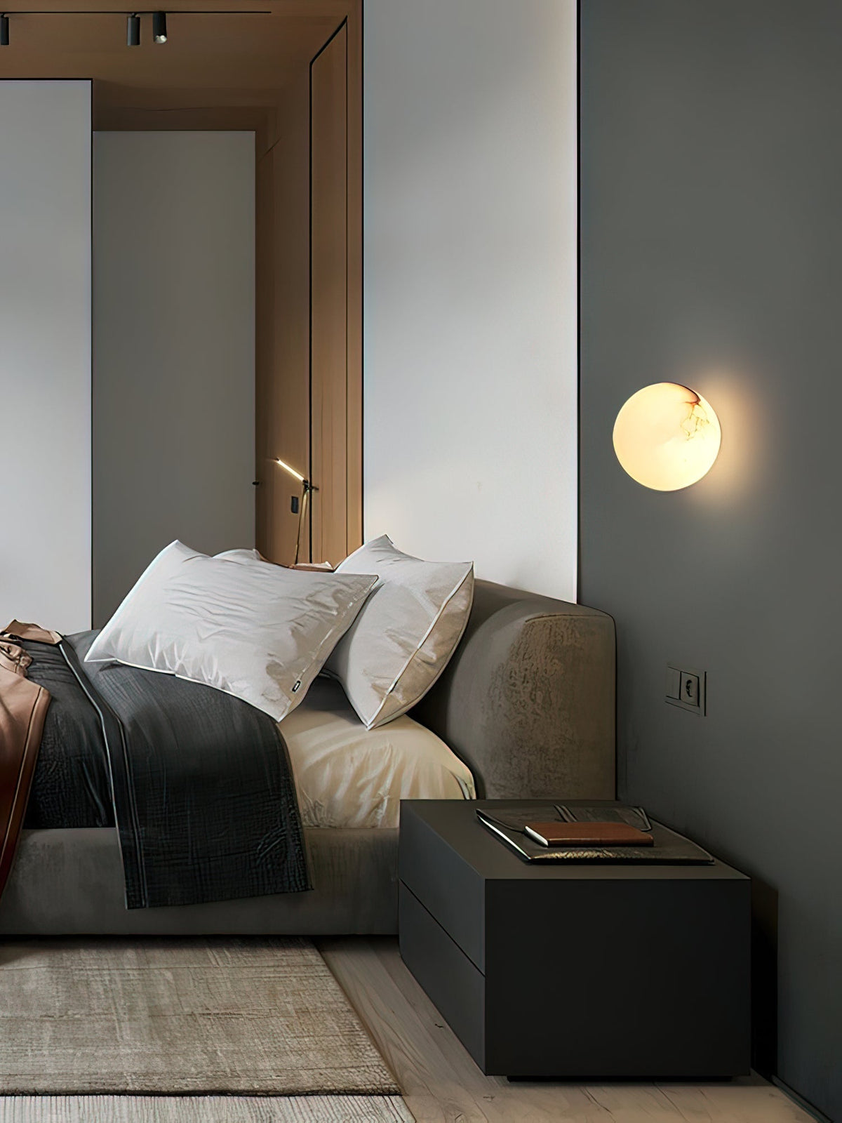 Pale Orb Wall Light