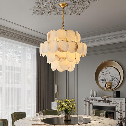 Scale Stone Chandelier