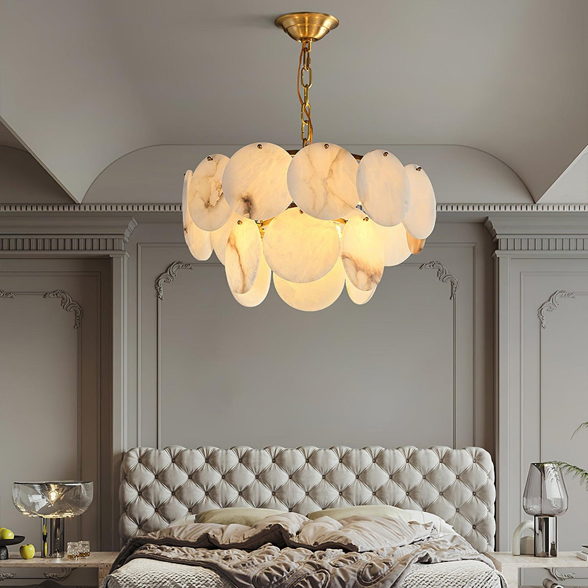 Scale Stone Chandelier