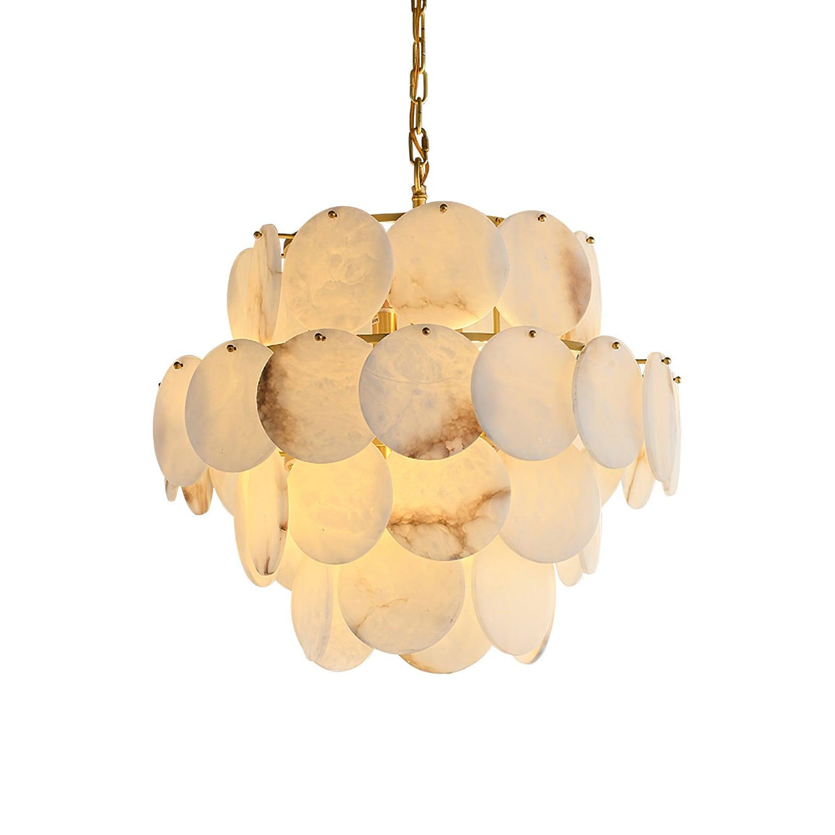 Scale Stone Chandelier