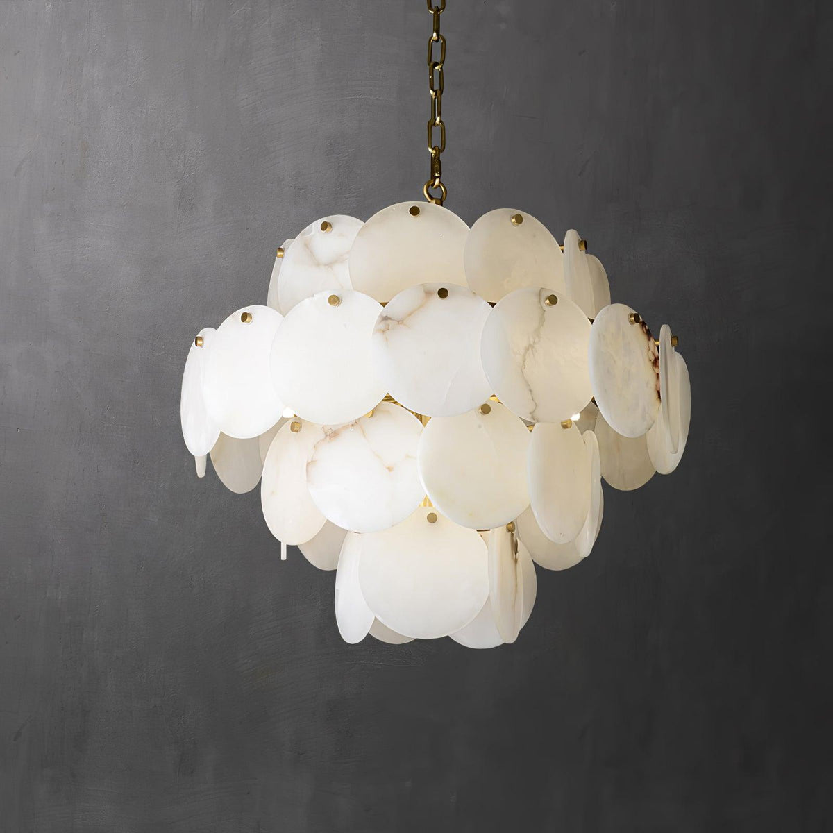 Scale Stone Chandelier