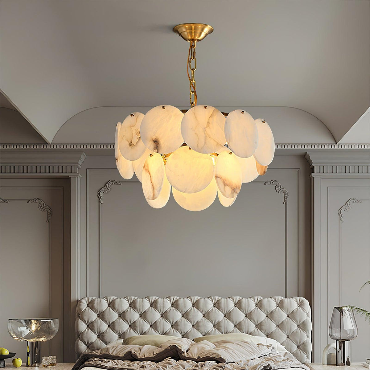 Scale Stone Chandelier