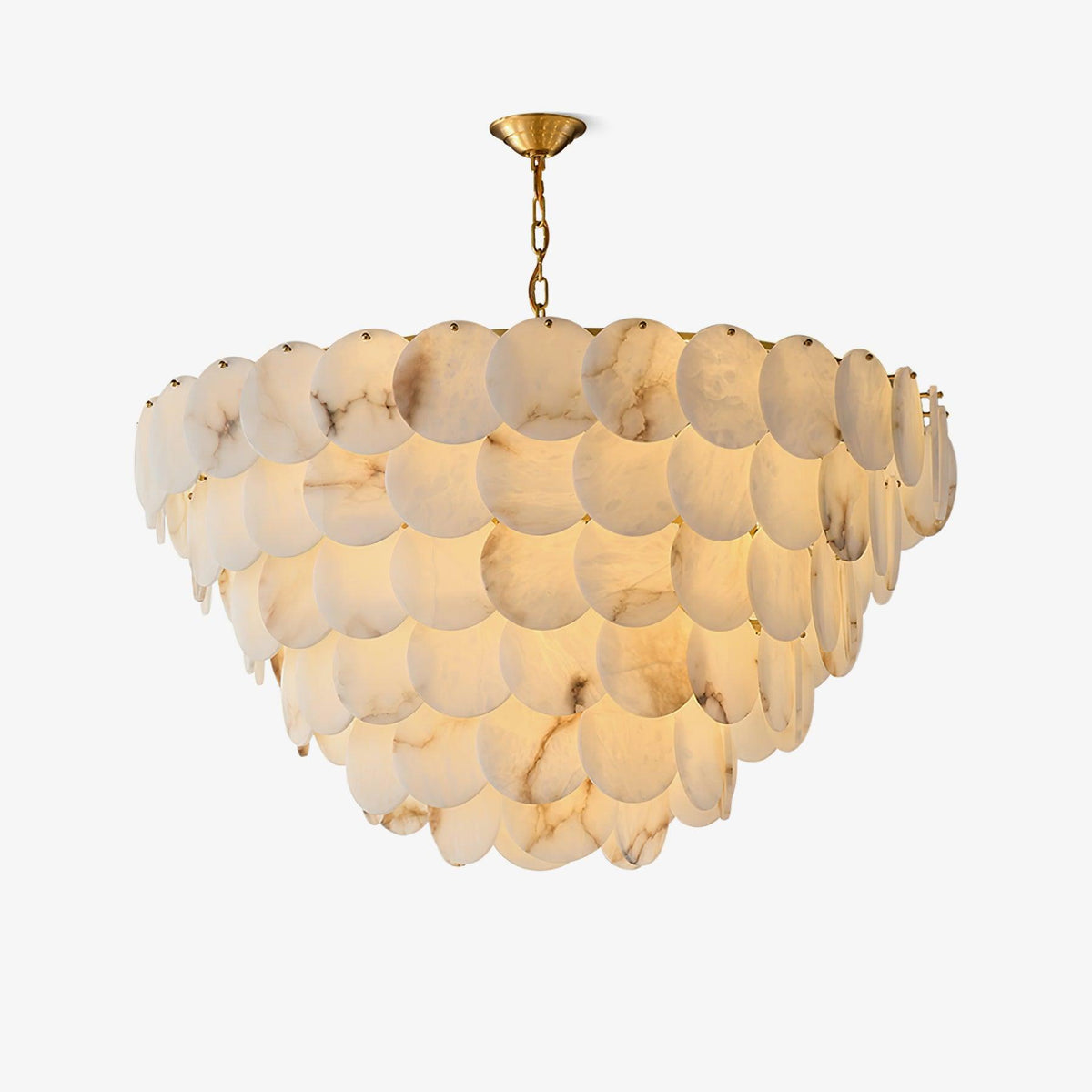 Scale Stone Chandelier