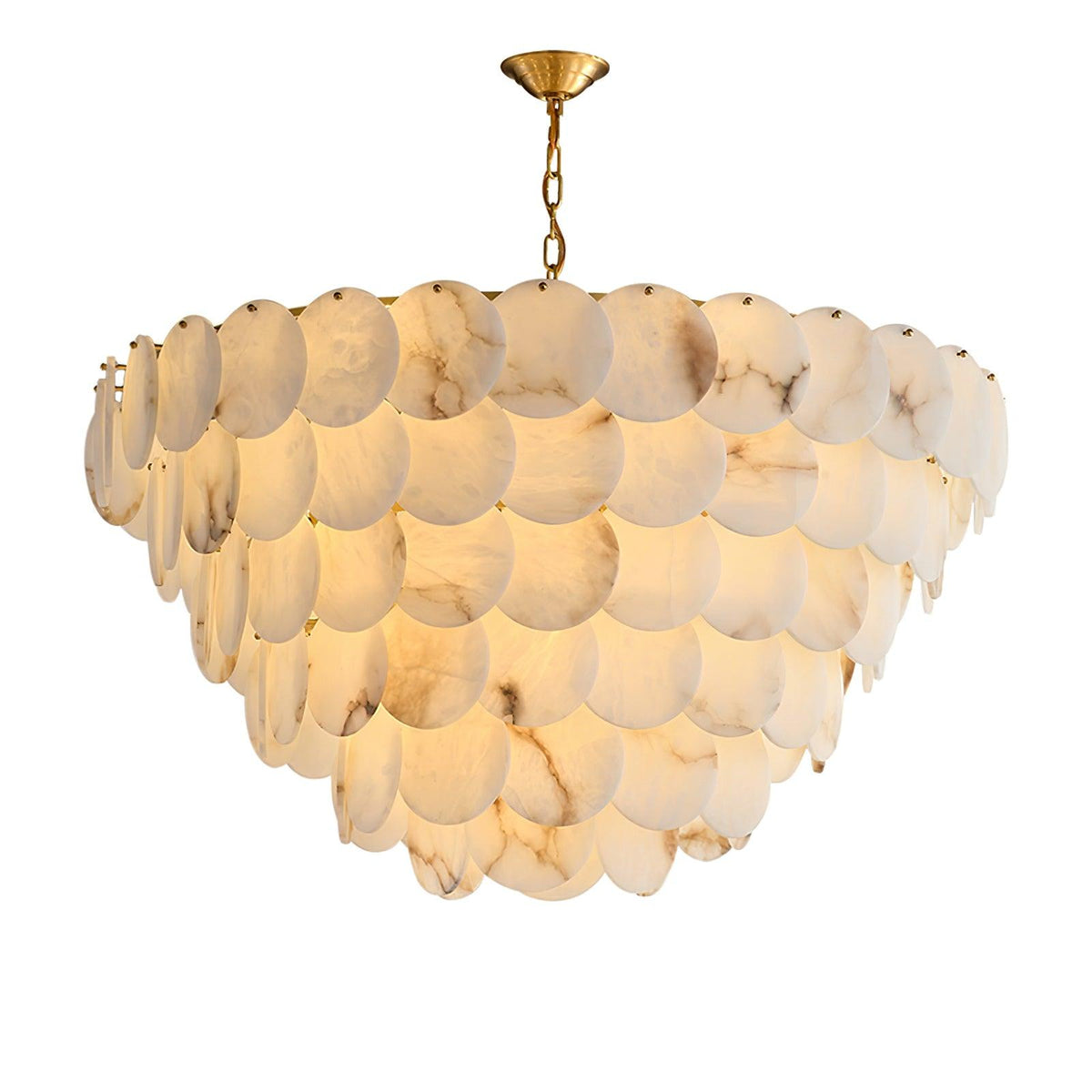 Scale Stone Chandelier