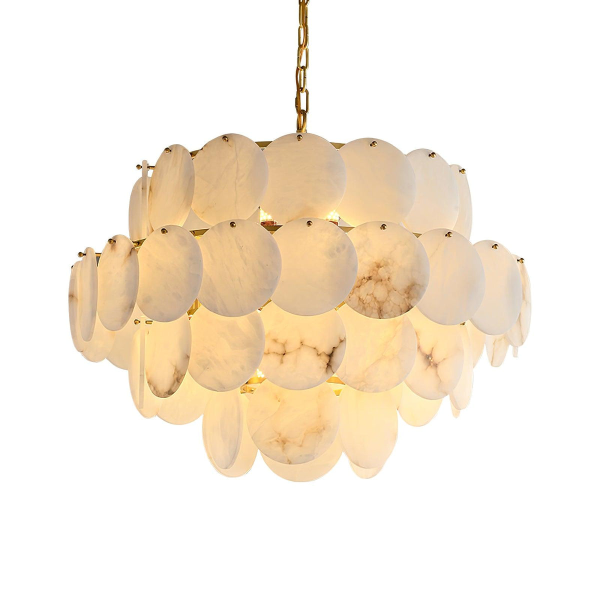 Scale Stone Chandelier