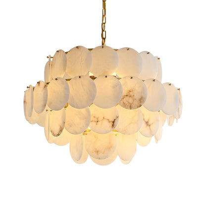 Scale Stone Chandelier