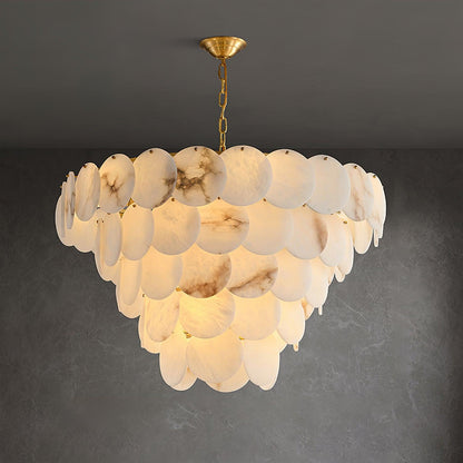 Scale Stone Chandelier