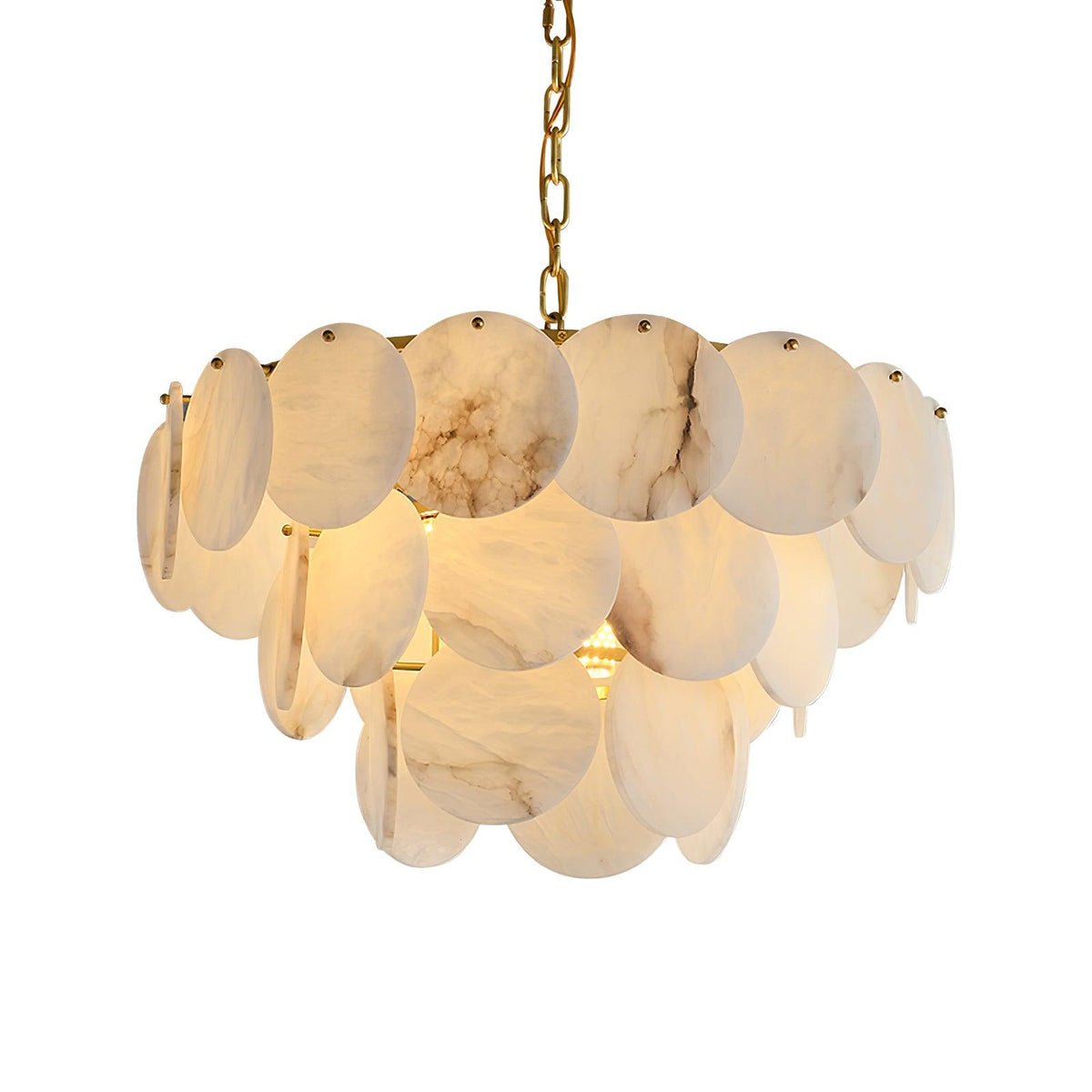 Scale Stone Chandelier