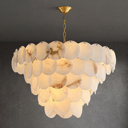 Scale Stone Chandelier