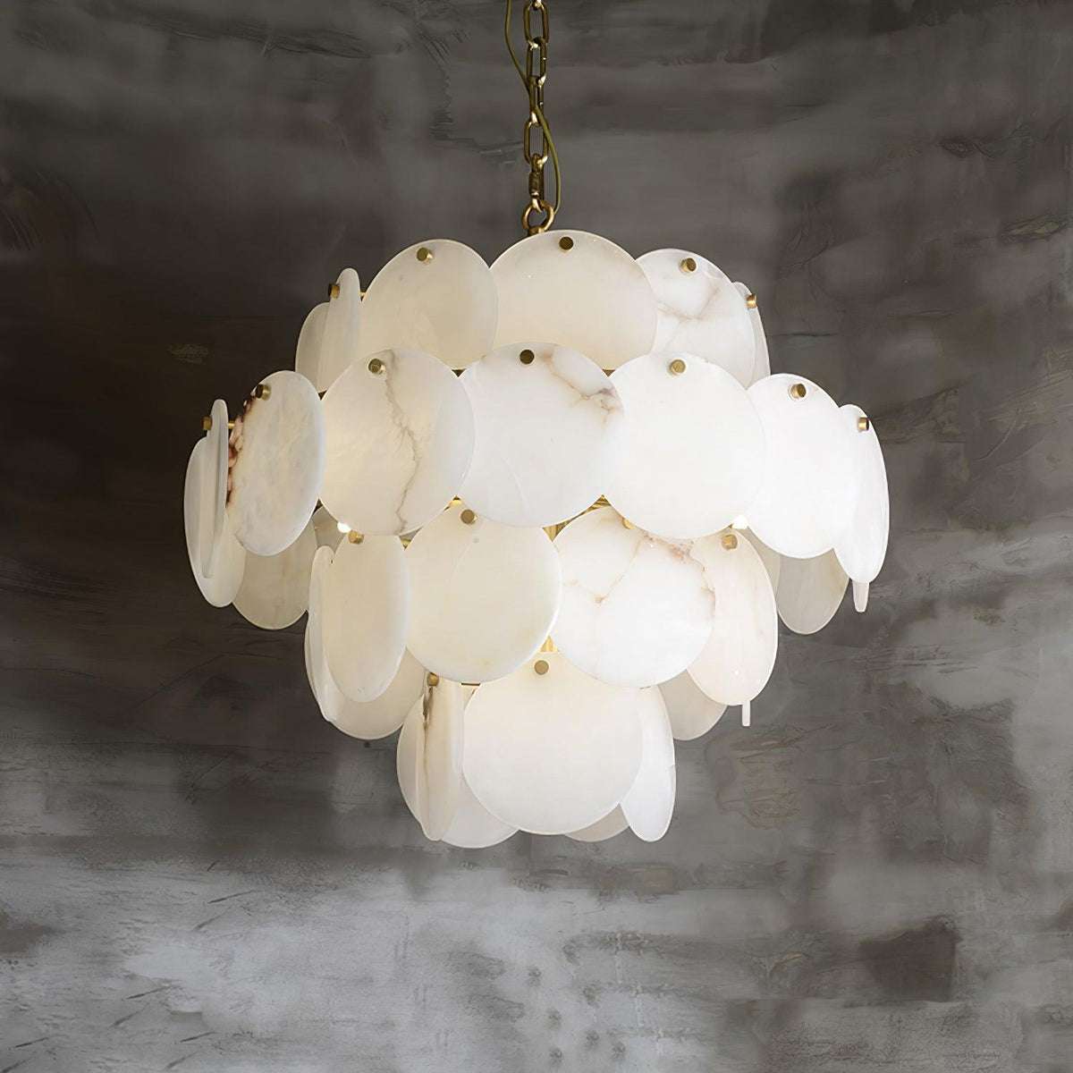 Scale Stone Chandelier