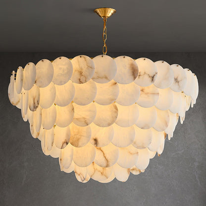 Scale Stone Chandelier