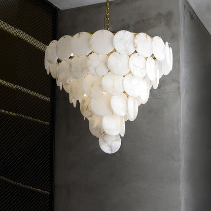 Scale Stone Chandelier