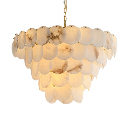 Scale Stone Chandelier