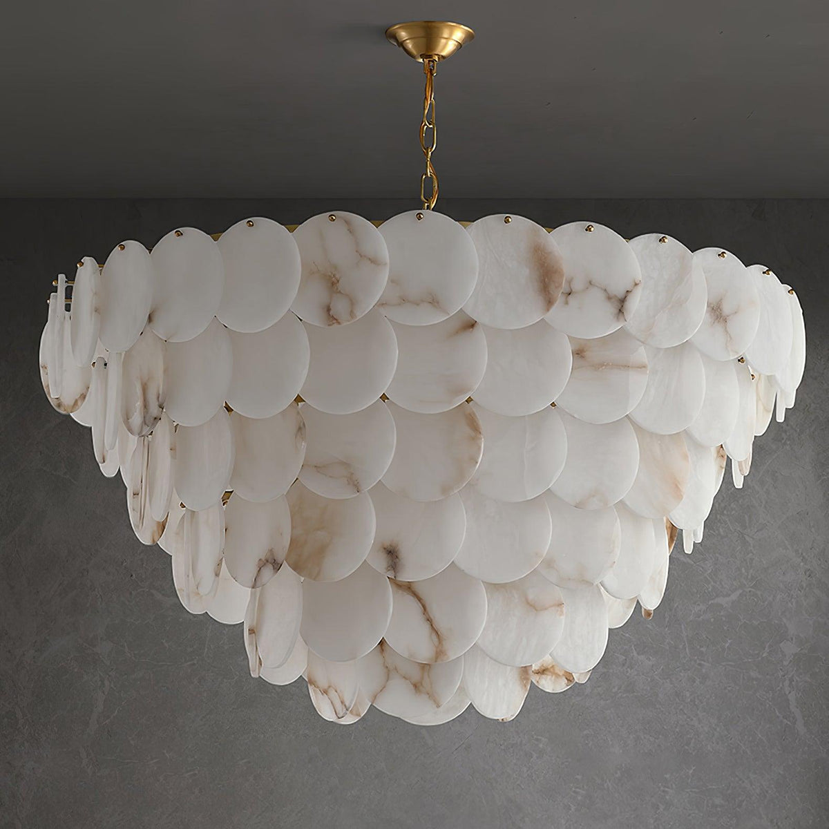 Scale Stone Chandelier