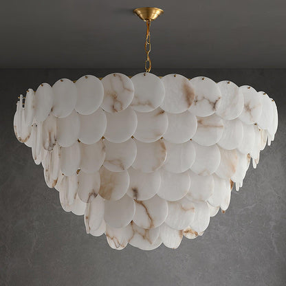 Scale Stone Chandelier
