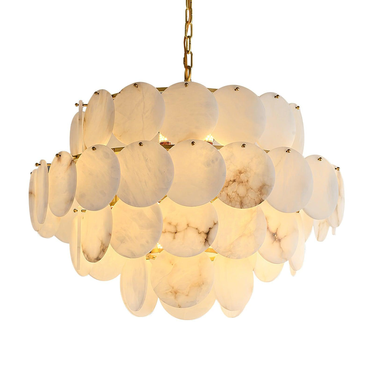 Scale Stone Chandelier
