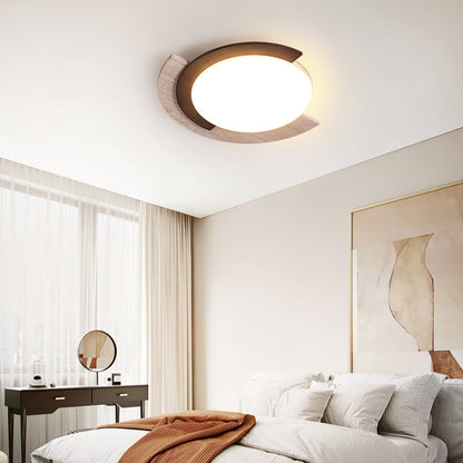 Crescent Timber Ceiling Light