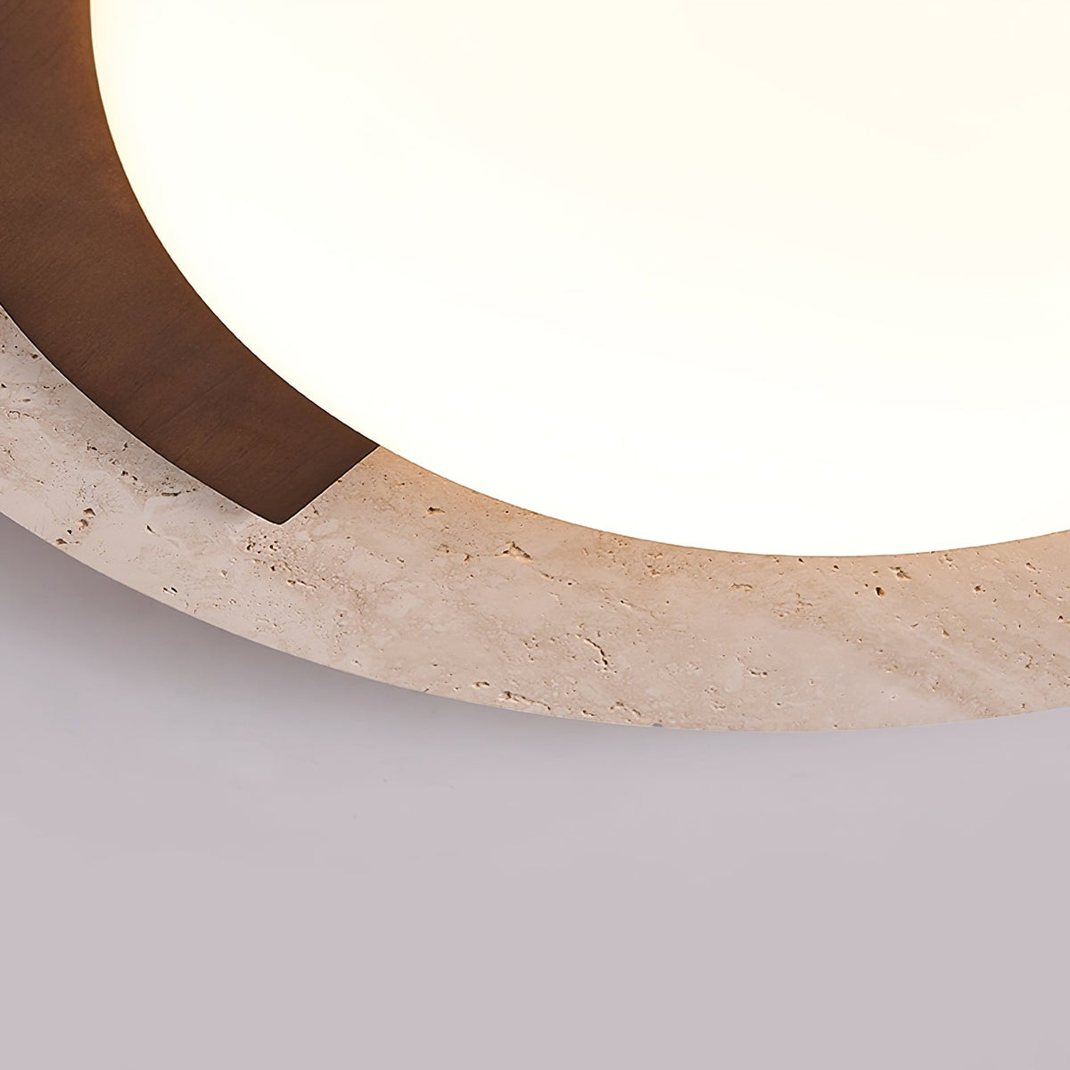Crescent Timber Ceiling Light