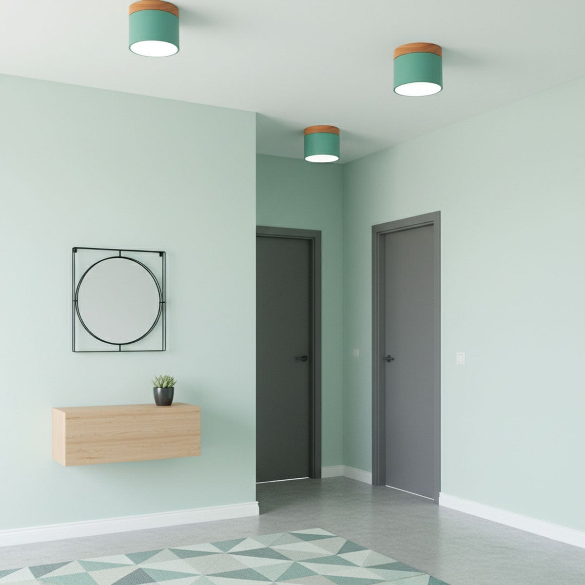 Ember Cylinder Ceiling Light