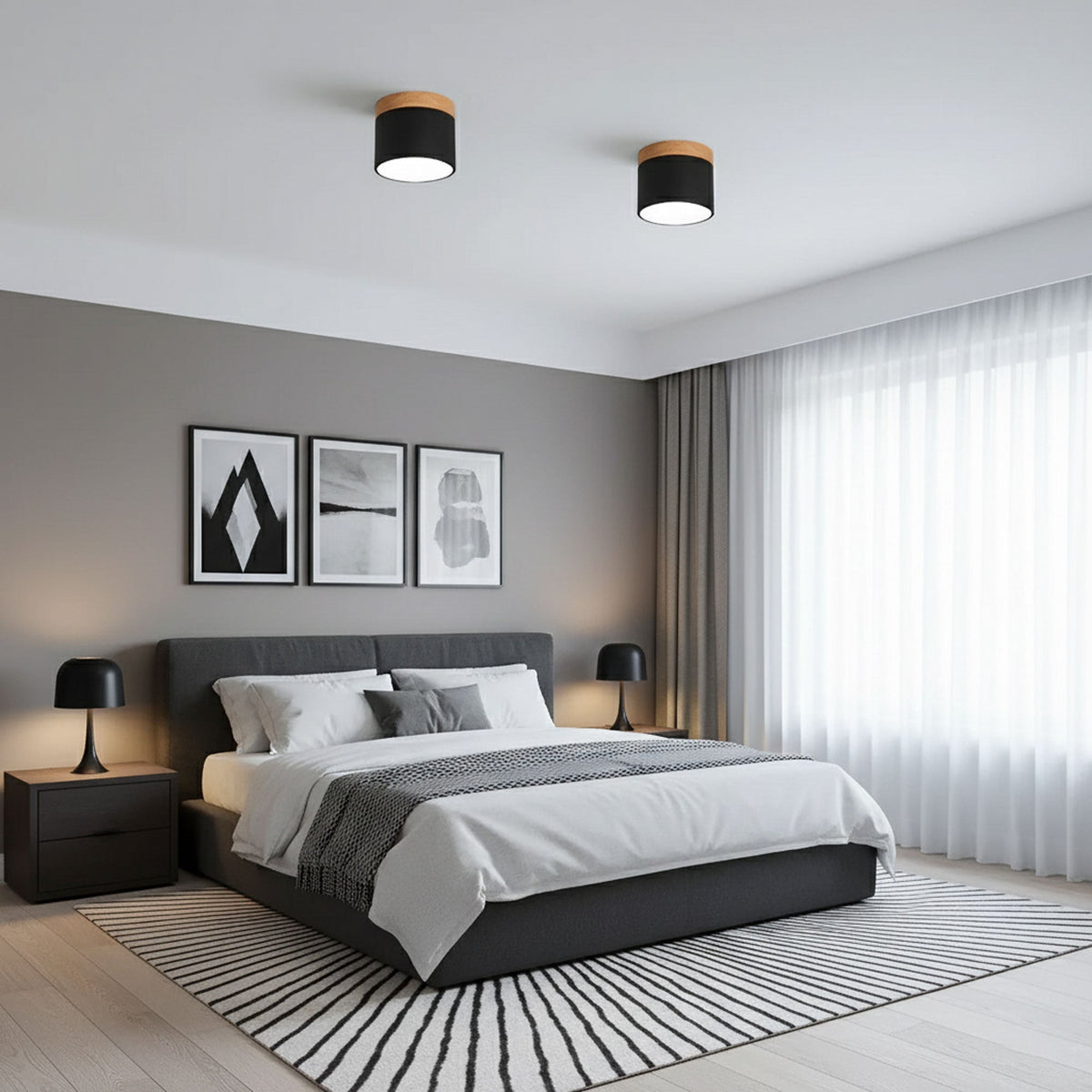 Ember Cylinder Ceiling Light