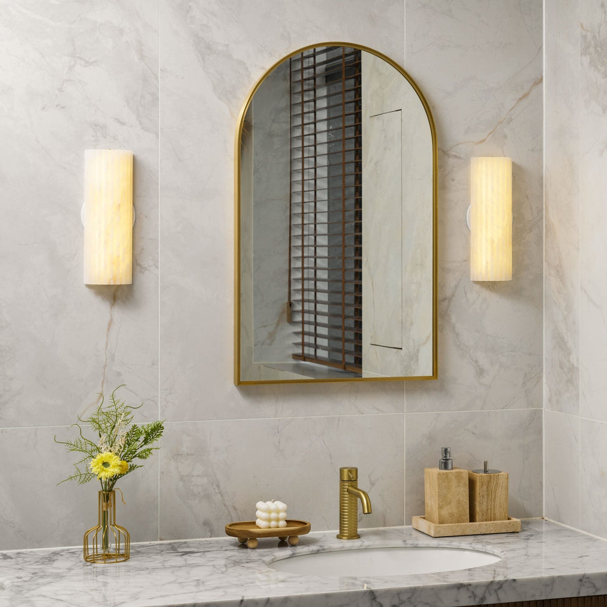 Vein Flute Wall Light