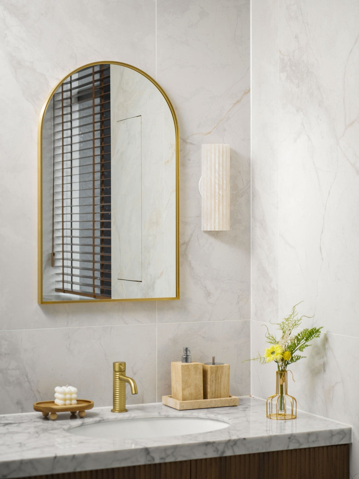 Vein Flute Wall Light