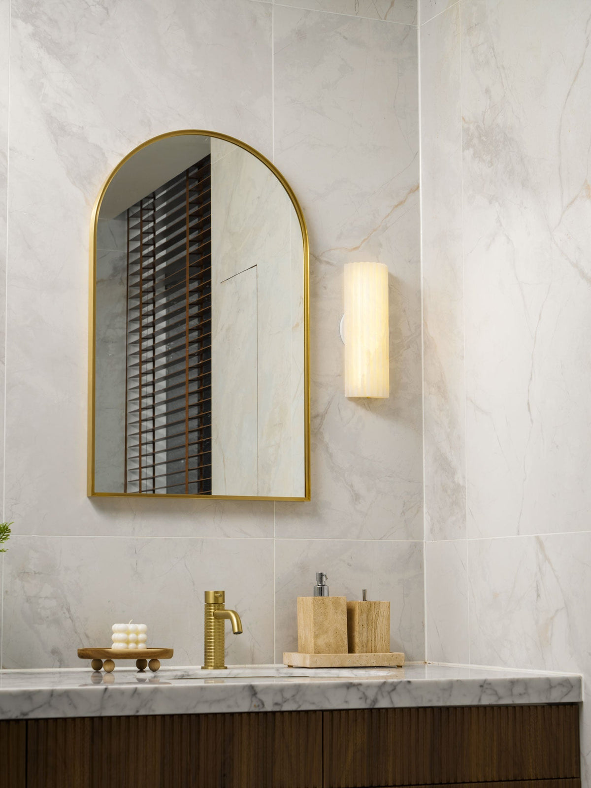 Vein Flute Wall Light