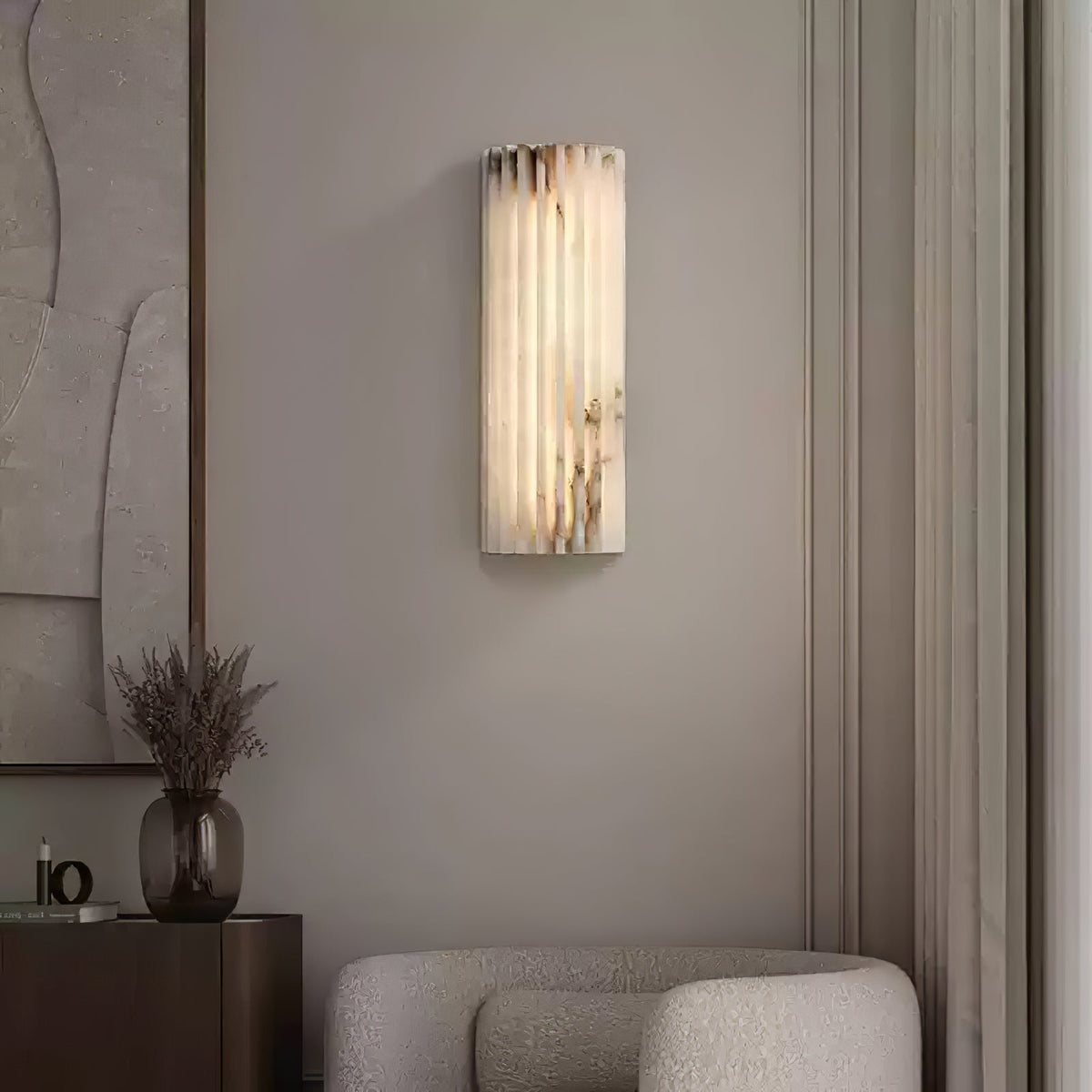 Vein Flute Wall Light
