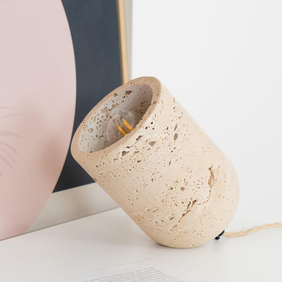 Tilt Stone Table Lamp