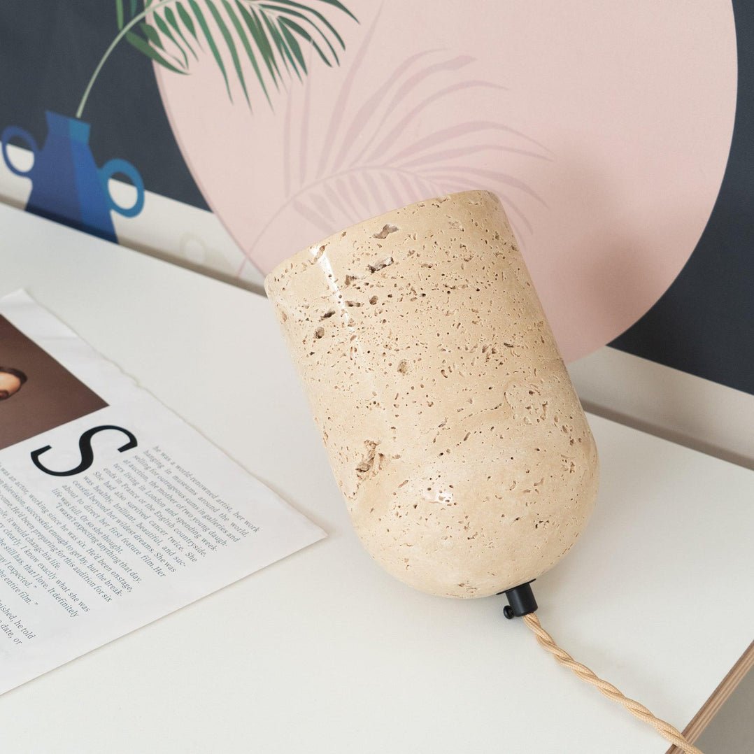 Tilt Stone Table Lamp