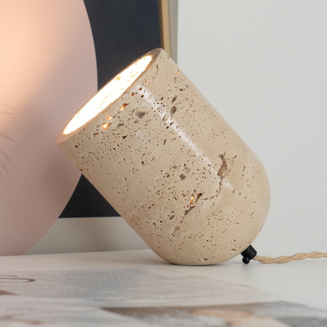 Tilt Stone Table Lamp