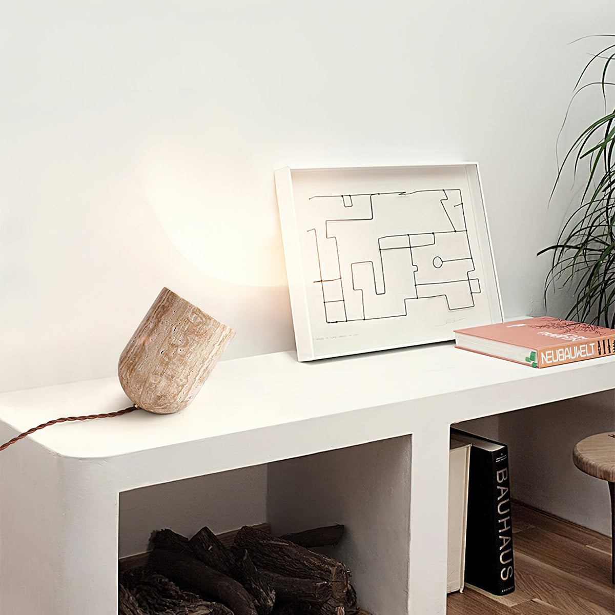 Tilt Stone Table Lamp