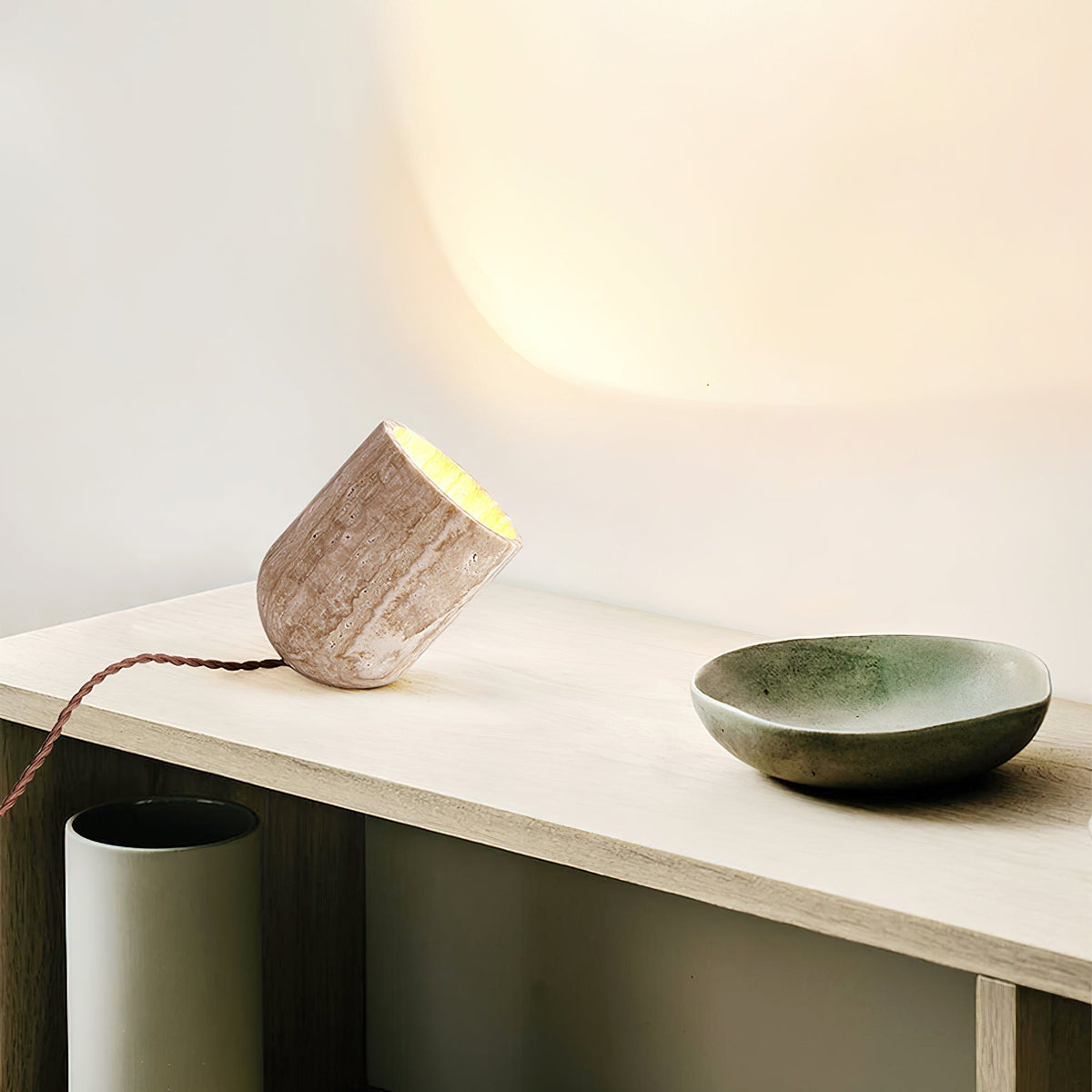 Tilt Stone Table Lamp