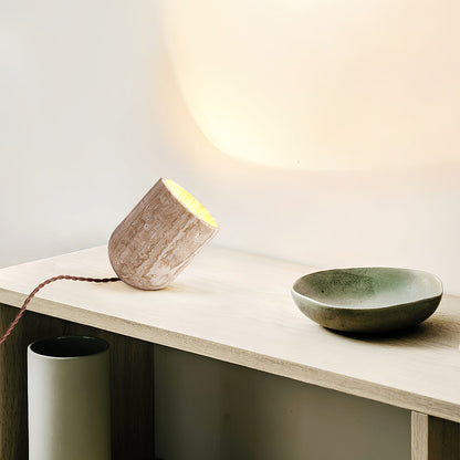 Tilt Stone Table Lamp
