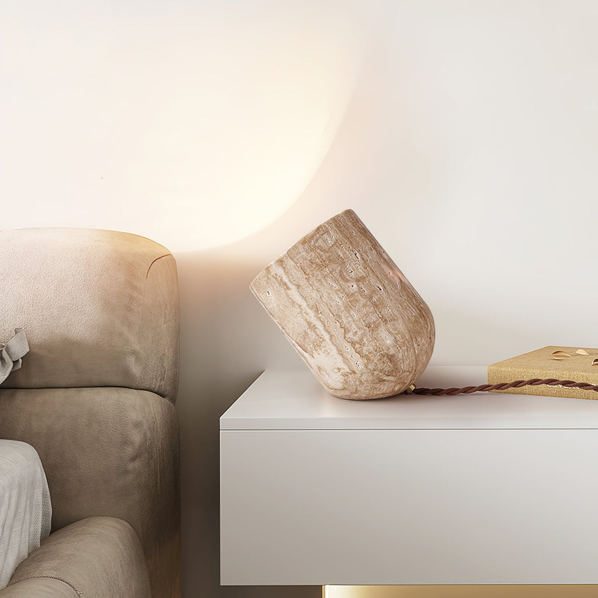Tilt Stone Table Lamp