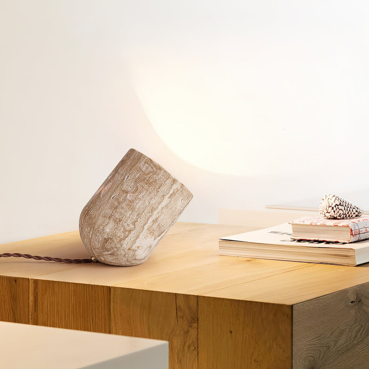 Tilt Stone Table Lamp