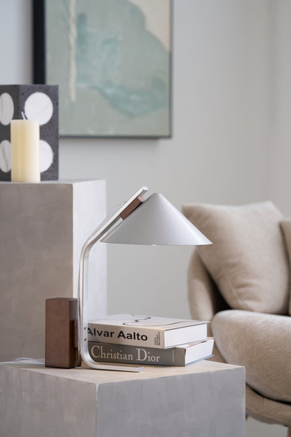 Angle Timber Table Lamp