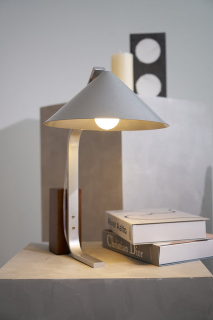 Angle Timber Table Lamp