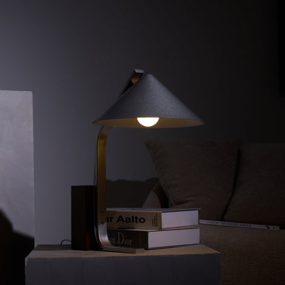 Angle Timber Table Lamp