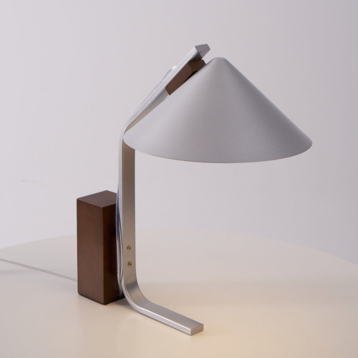 Angle Timber Table Lamp