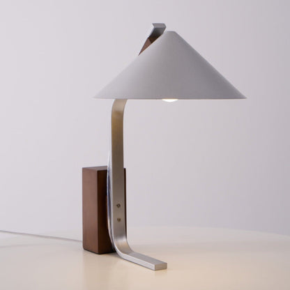 Angle Timber Table Lamp