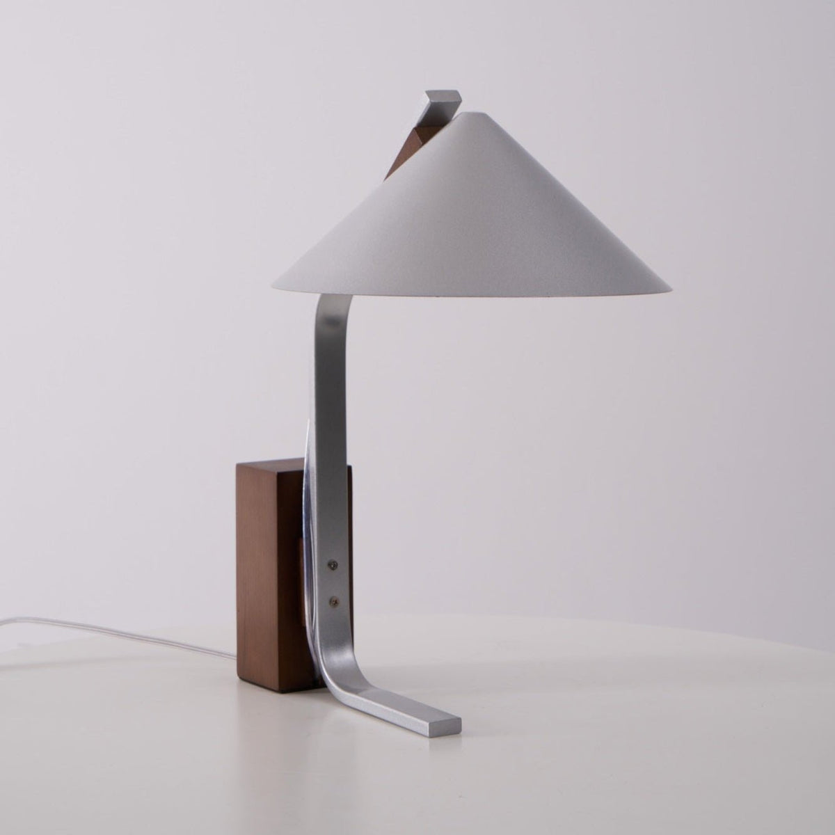 Angle Timber Table Lamp