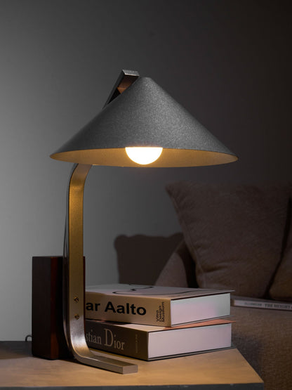 Angle Timber Table Lamp