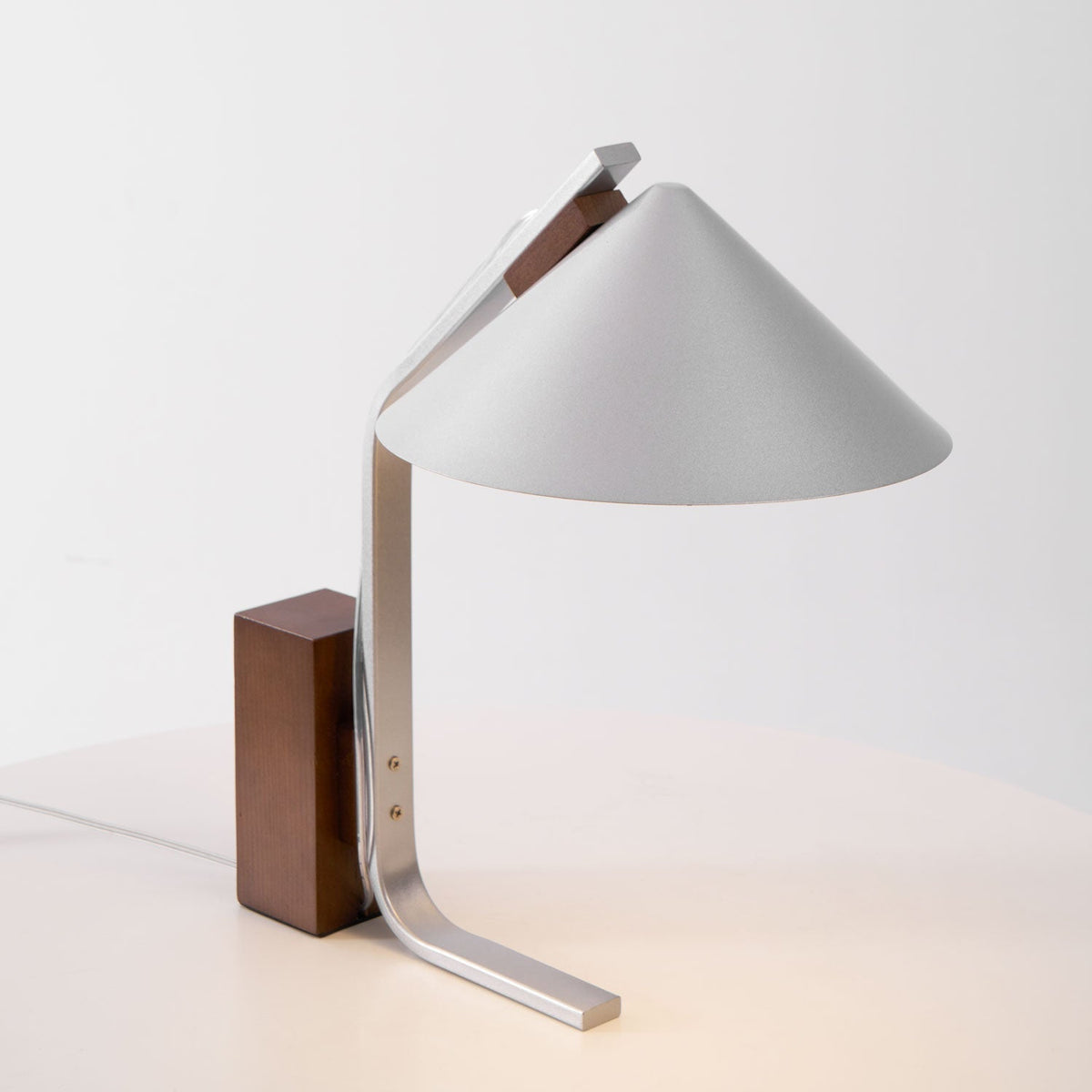 Angle Timber Table Lamp