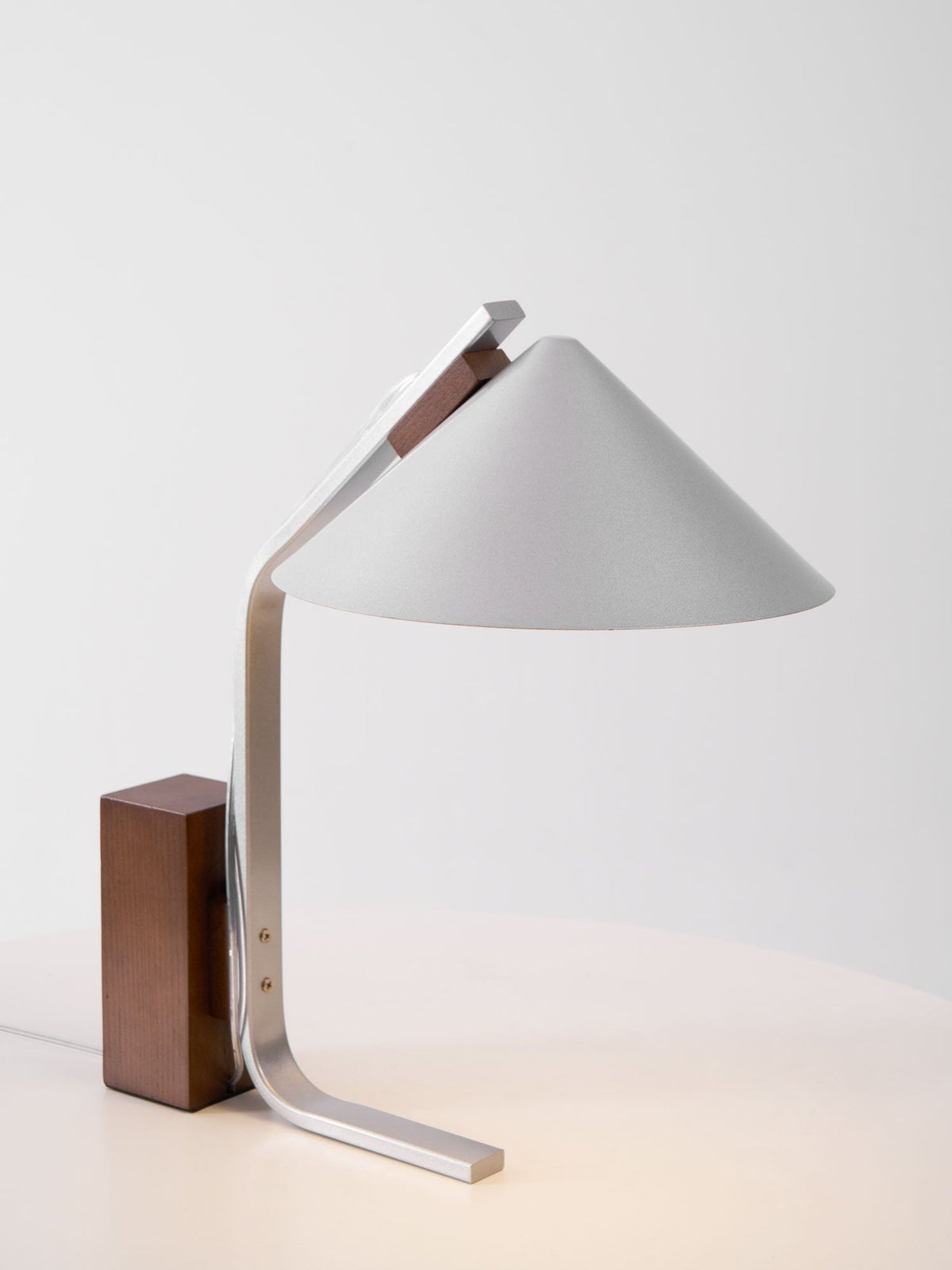 Angle Timber Table Lamp