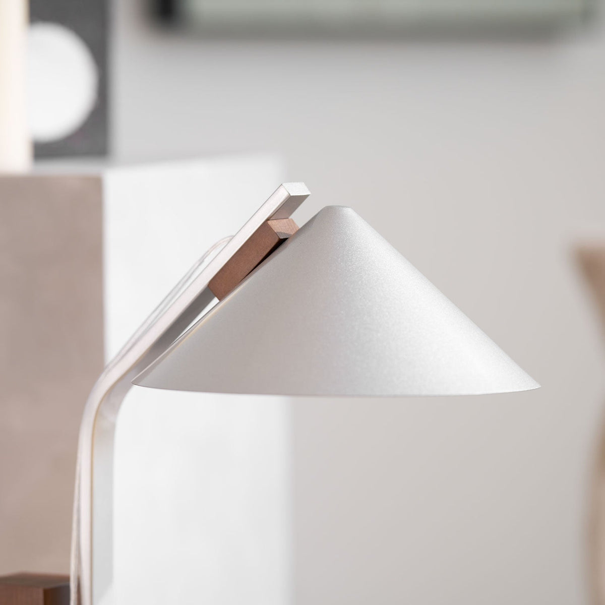Angle Timber Table Lamp