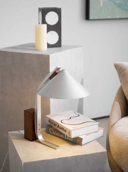 Angle Timber Table Lamp