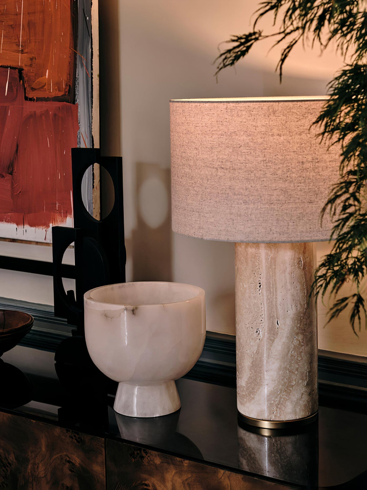 Dune Linen Table Lamp