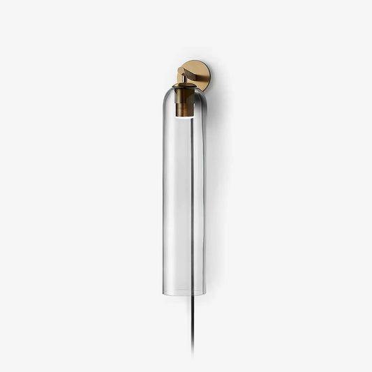 Clear Column Plug-in Wall Light