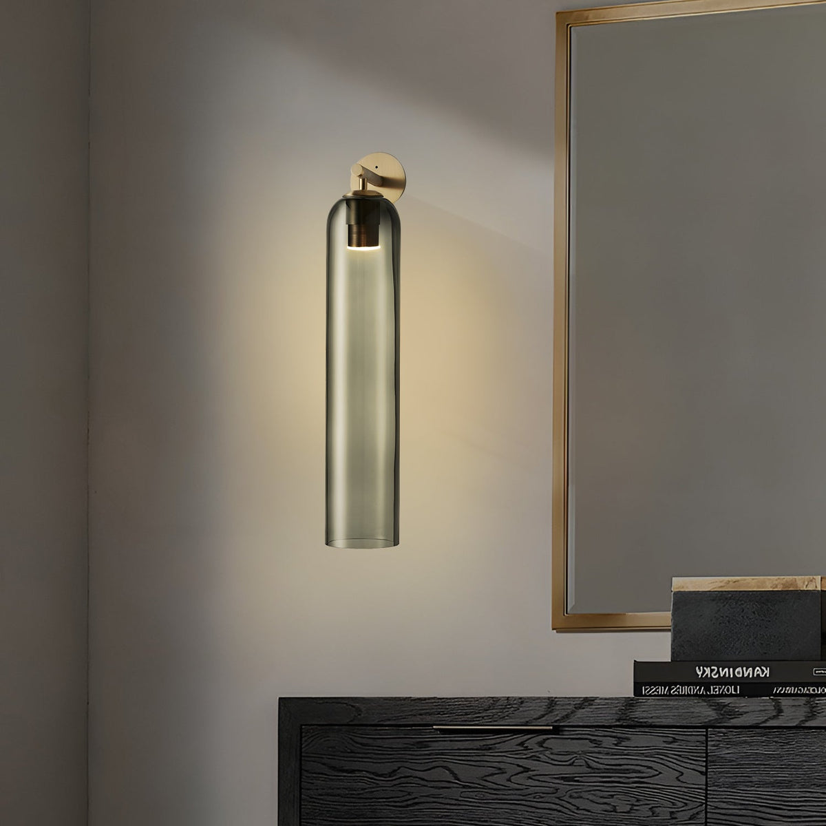 Clear Column Wall Light